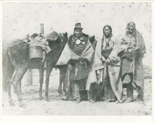 Comanche chief prisoners captured by General Custer in 1868