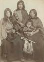 Three Comanche women and a child
