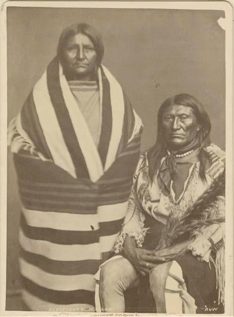 Blackfoot man and woman