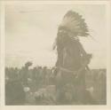 Crow Chief at Billings, MT where they came from their reservation to trade and dance