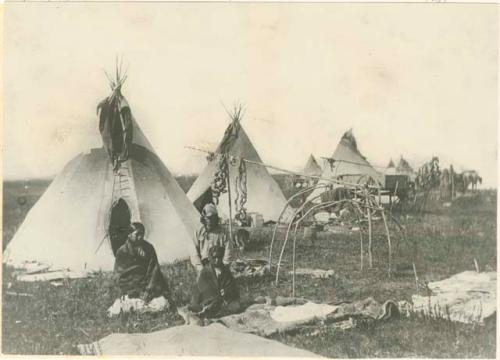 Sioux Indian village