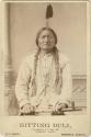 Portrait of Sitting Bull, Tatanka Ujatanka, seated, holding ceremonial pipe