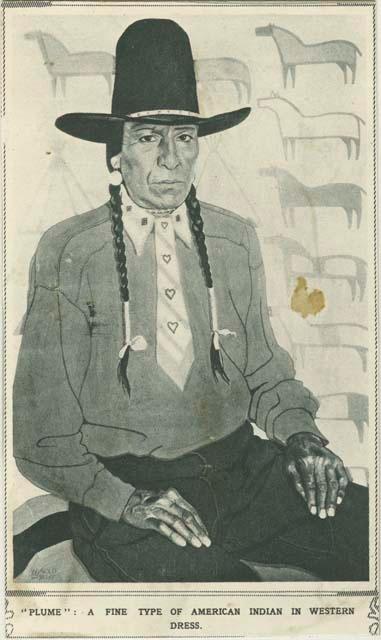 Illustration of Sioux man