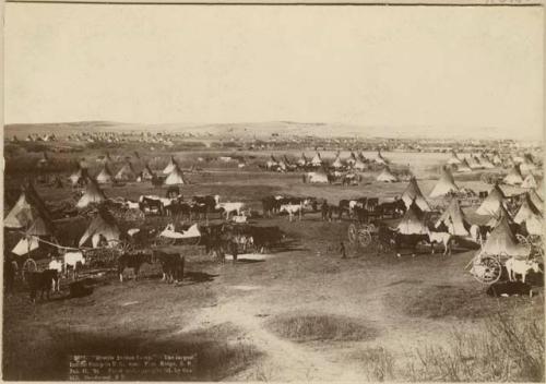 The Largest Indian Camp in the U.S., near Pine Ridge