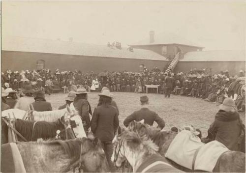 Sitting Bull is addressing Major McLaughlin and Colonial Barriester