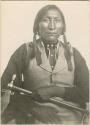 Portrait of Lone Wolf, Kiowa Chief