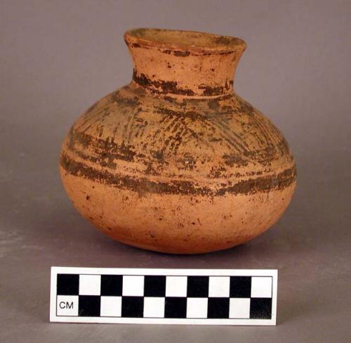 Painted earthen jar