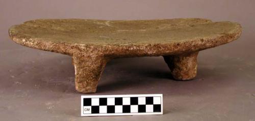 Stone metate, plain