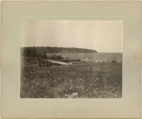 "Wigwam Bay. (Miche-do-nay-wah-kah-agru.) Showing village on North side of bay.