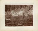 "In the rapids below the falls At Pipe river portage. October 8th, 1899."