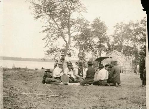 Moccasin Game. Sa-ga-wa-mick. May 30, 1900