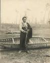 Wah-we-ak-gumic. Head Chief of the Ojibways at Su-ga-wa-mick village. May 21, 1900