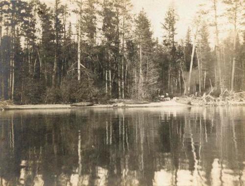 "Camp at Baylis bay, Basswood Lake."