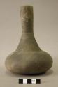 Ceramic vessel, long neck, slightly flared neck, plain