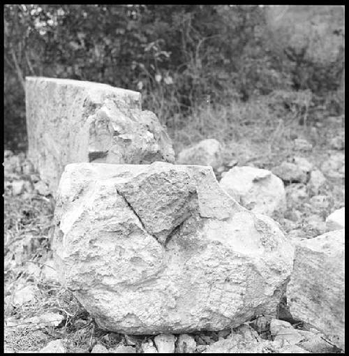 Fragment of Stela 3 at Uxmal