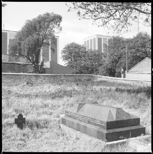 Tomb of Lady Kingston and factory at site of Mitchelstown Castle