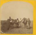 Omahas travelling with two horses