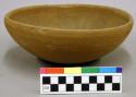 Ceramic vessel, complete bowl, plain.