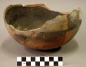 Decorated pottery jar - lower half