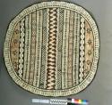 Tapa cloth mat, circular, large