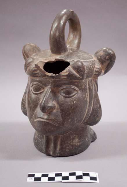 Water vessel in form of human head