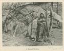 Woman standing in front of a wickiup