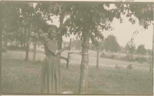 Woman wringing skin in Keshena, Wisconsin