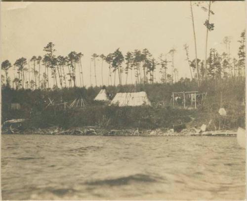 Ojibwa settlement in American Point. Basswood Lake - Lake County, Minn.