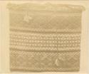 Photograph of woven bag. Collected at Mille Lac, Minn. May 1900.
