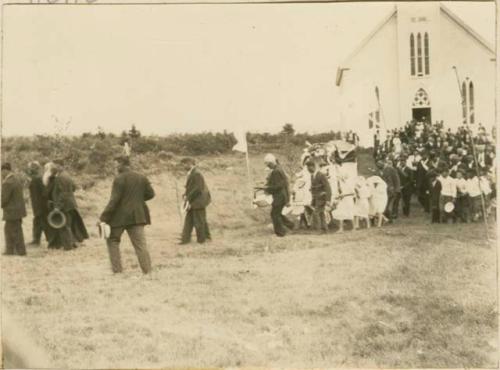 Procession of the cross of the mission