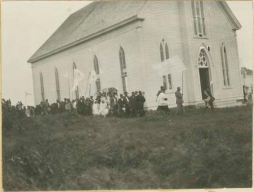 Procession of the cross of the mission