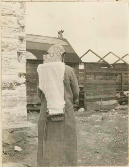 Mrs. John Bernard with cradle board