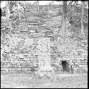 Stela and structure at Copan