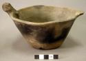 Ceramic effigy bowl, head broken off