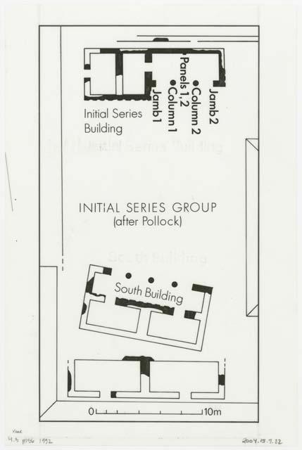 Map of Initial Series Group at Xcalumkin