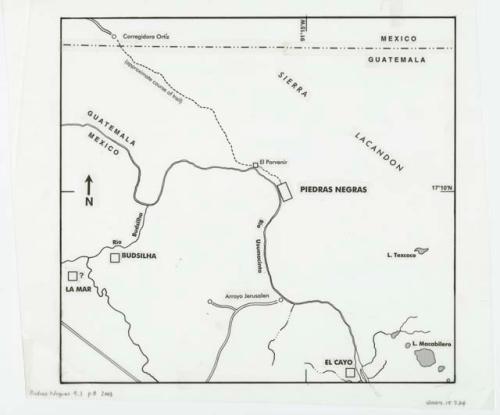 Map of Piedras Negras