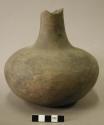 Ceramic vessel, long neck, broken at rim