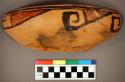 Restorable San Bernardino polychrome potsherd