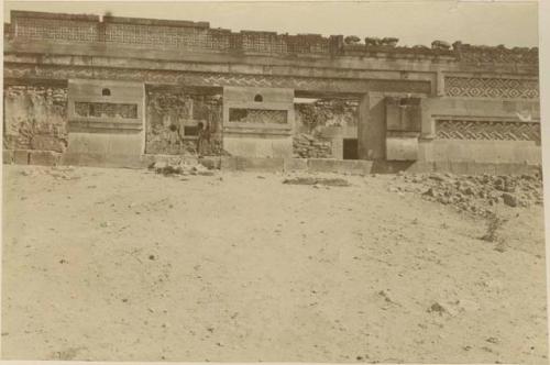 Portion of wall of the Hall of the Six Columns.