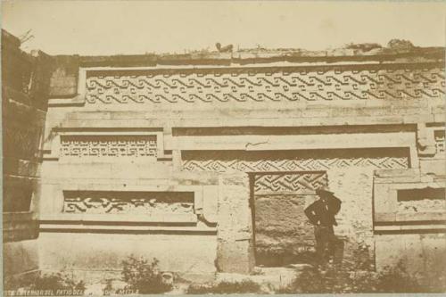 view of the exterior of the court of the Palace of Mitla