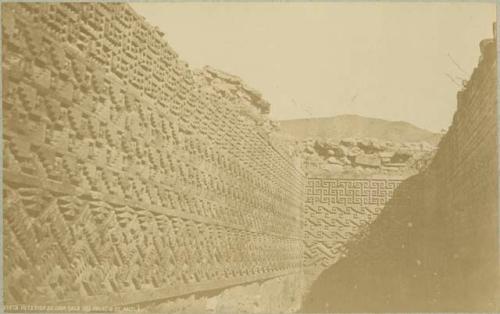 View of the interior of a room in the Palace of Mitla