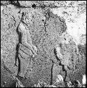 Stucco figure in tomb at Comalcalco