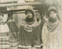Seminole women wearing traditional clothing