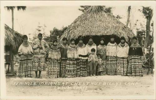 Seminole Indians at Chestnut Billy's camp