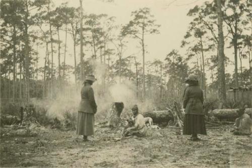 Women in camp.