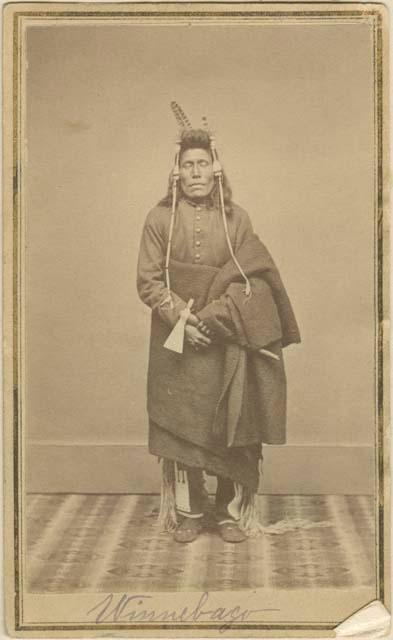 Studio portrait of a Winnebago man