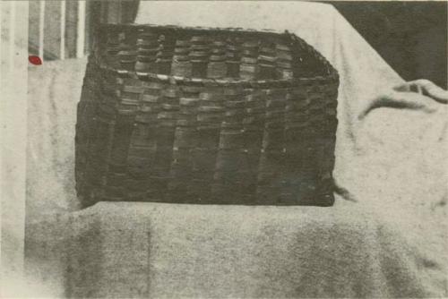 Photograph of a basket from Bristol, R.I. known to be at least 90 yrs.old