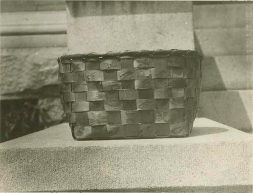 Photograph of basket from Pascoag. R.I.