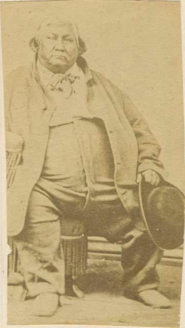 Portrait of Barnett, a Pottawatomie Indian.