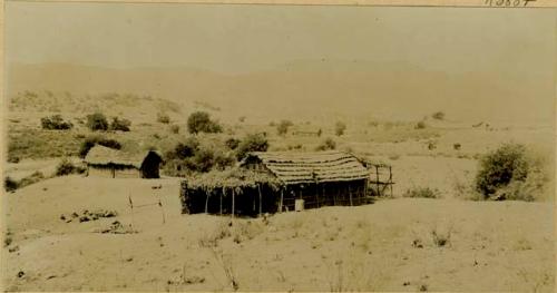 Native house, on Pachanja Indian Reservation